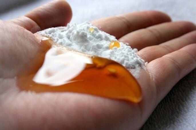 Baking soda with honey is a folk remedy for enlarging the male sexual organ. 