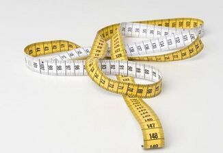 measuring tape for measuring the penis after augmentation with soda